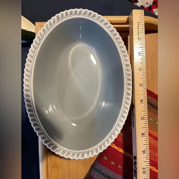 Vintage HarkerWare Pottery Serving Platter bowl, oval - Picture 3 of 7